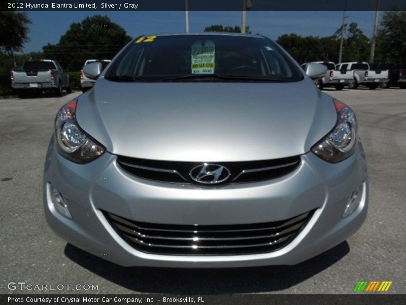 Silver / Gray 2012 Hyundai Elantra Limited