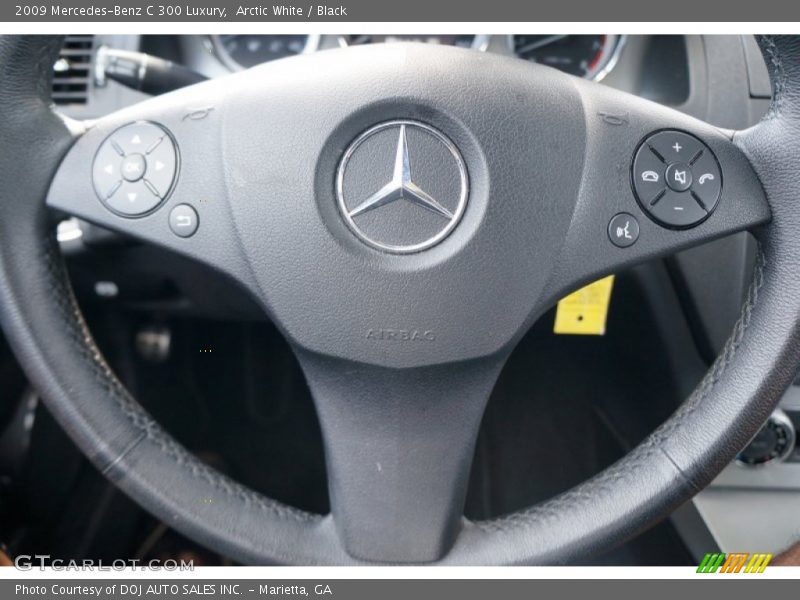 Arctic White / Black 2009 Mercedes-Benz C 300 Luxury