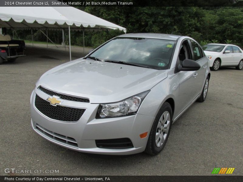 Silver Ice Metallic / Jet Black/Medium Titanium 2014 Chevrolet Cruze LS