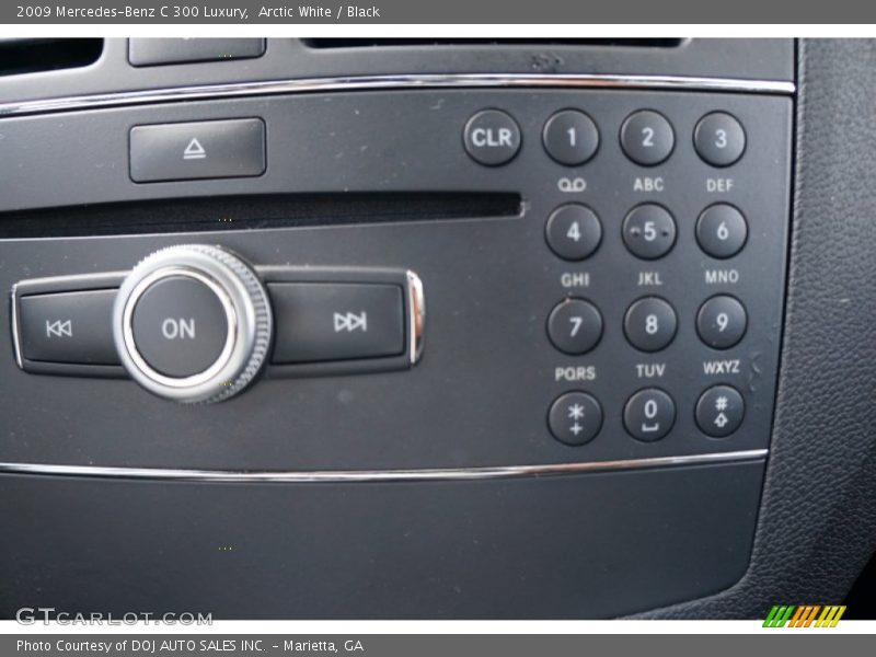 Arctic White / Black 2009 Mercedes-Benz C 300 Luxury