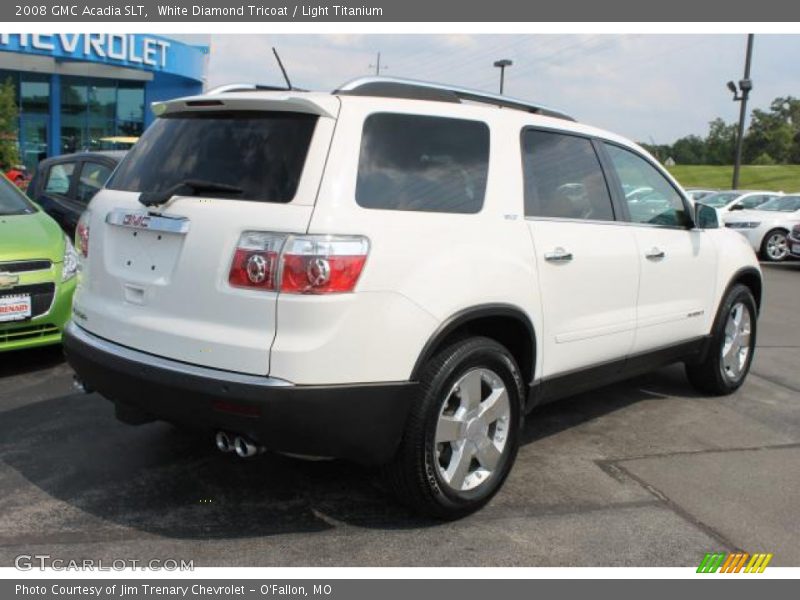 White Diamond Tricoat / Light Titanium 2008 GMC Acadia SLT