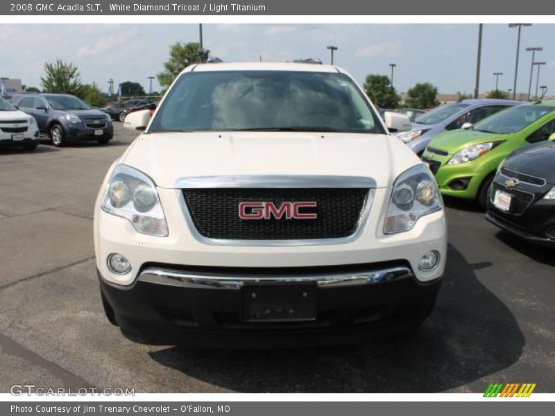 White Diamond Tricoat / Light Titanium 2008 GMC Acadia SLT