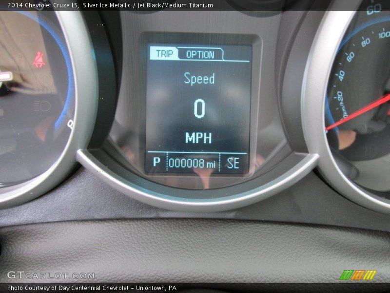 Silver Ice Metallic / Jet Black/Medium Titanium 2014 Chevrolet Cruze LS
