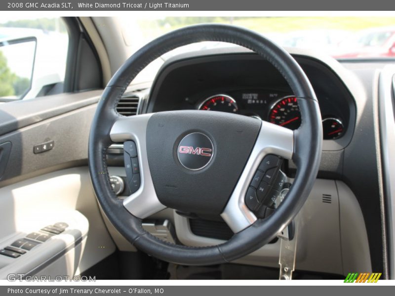 White Diamond Tricoat / Light Titanium 2008 GMC Acadia SLT