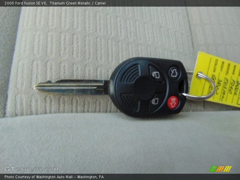 Titanium Green Metallic / Camel 2006 Ford Fusion SE V6