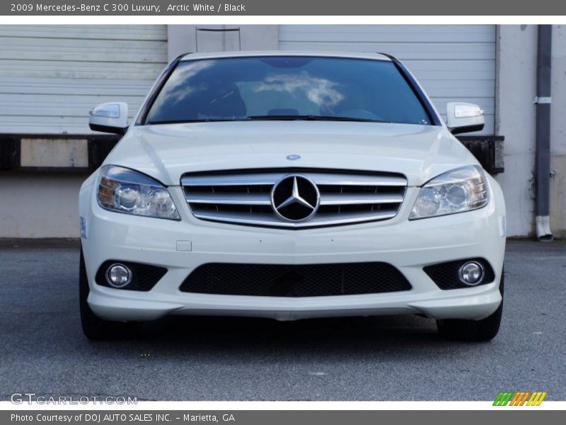 Arctic White / Black 2009 Mercedes-Benz C 300 Luxury