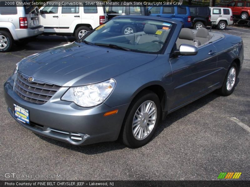 Silver Steel Metallic / Dark Slate Gray/Light Slate Gray 2008 Chrysler Sebring Touring Convertible