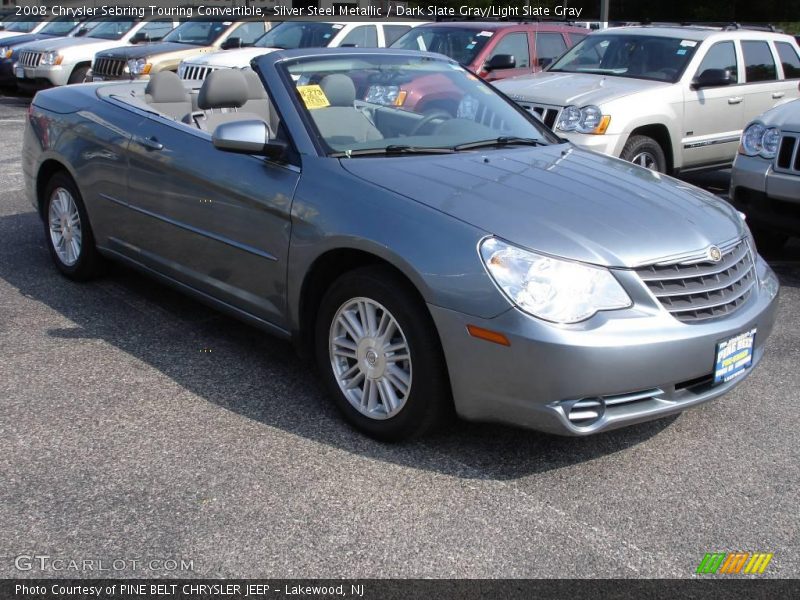 Silver Steel Metallic / Dark Slate Gray/Light Slate Gray 2008 Chrysler Sebring Touring Convertible