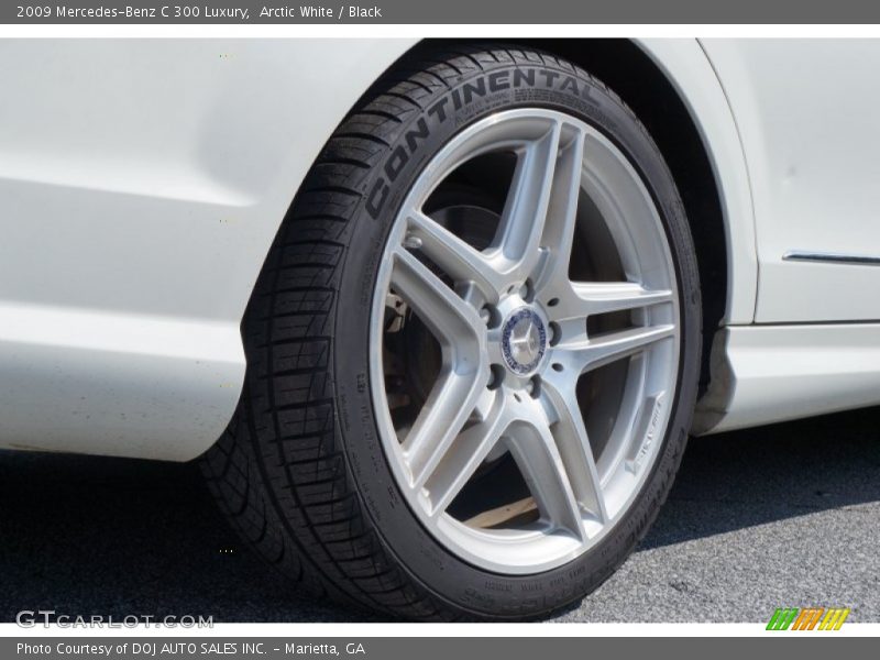 Arctic White / Black 2009 Mercedes-Benz C 300 Luxury