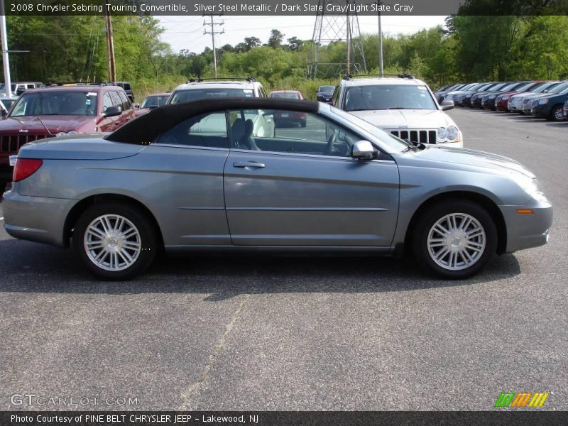 Silver Steel Metallic / Dark Slate Gray/Light Slate Gray 2008 Chrysler Sebring Touring Convertible