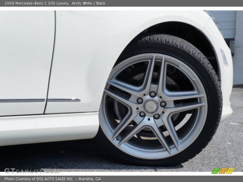 Arctic White / Black 2009 Mercedes-Benz C 300 Luxury