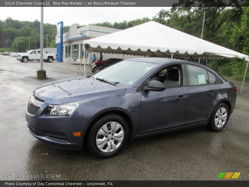 Blue Ray Metallic / Jet Black/Medium Titanium 2014 Chevrolet Cruze LS