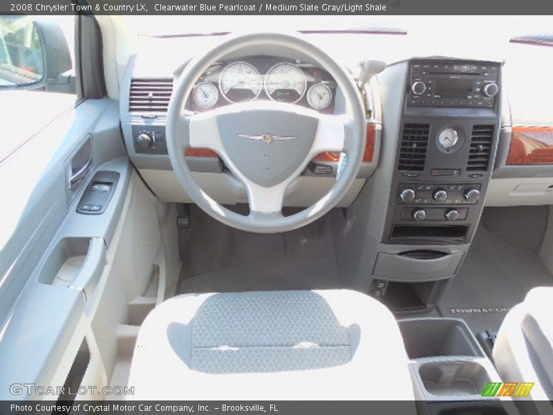 Clearwater Blue Pearlcoat / Medium Slate Gray/Light Shale 2008 Chrysler Town & Country LX