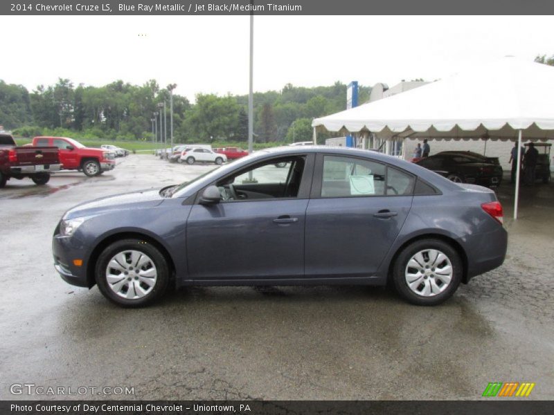 Blue Ray Metallic / Jet Black/Medium Titanium 2014 Chevrolet Cruze LS