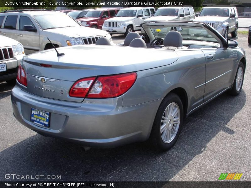 Silver Steel Metallic / Dark Slate Gray/Light Slate Gray 2008 Chrysler Sebring Touring Convertible