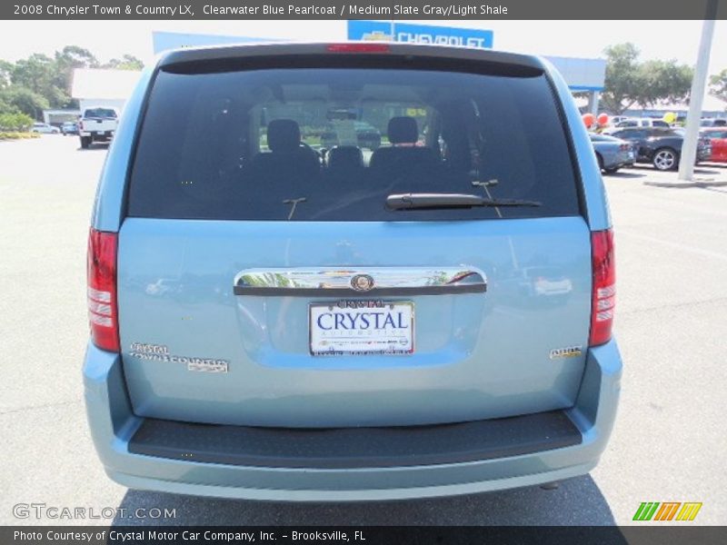 Clearwater Blue Pearlcoat / Medium Slate Gray/Light Shale 2008 Chrysler Town & Country LX