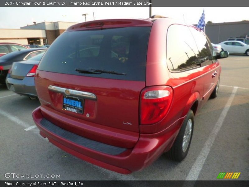 Inferno Red Crystal Pearl / Medium Slate Gray 2007 Chrysler Town & Country LX