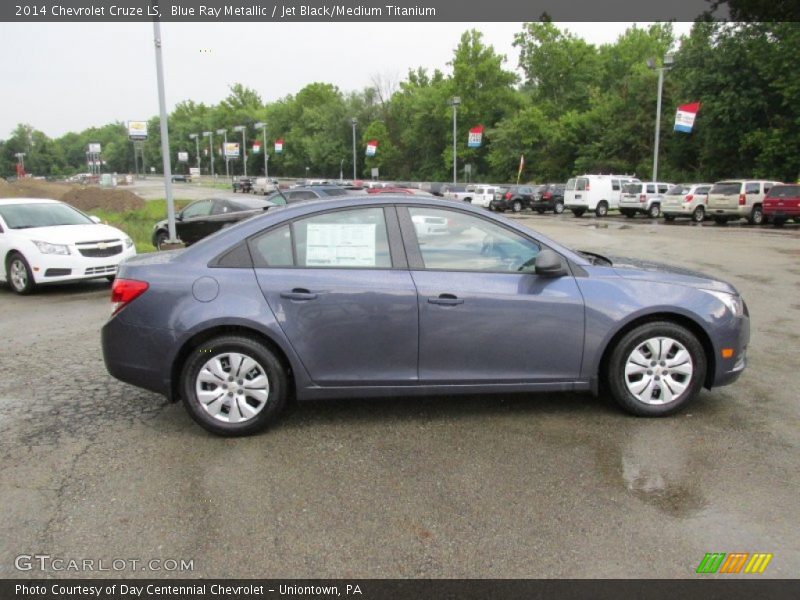 Blue Ray Metallic / Jet Black/Medium Titanium 2014 Chevrolet Cruze LS