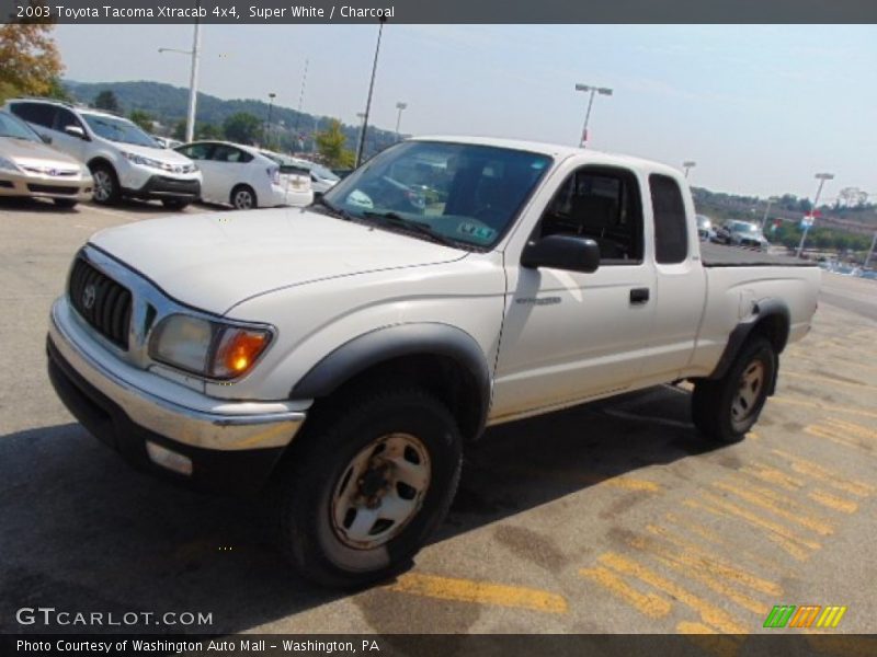 Super White / Charcoal 2003 Toyota Tacoma Xtracab 4x4