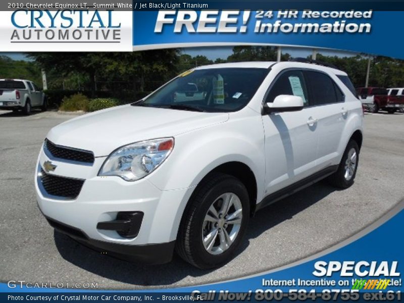 Summit White / Jet Black/Light Titanium 2010 Chevrolet Equinox LT