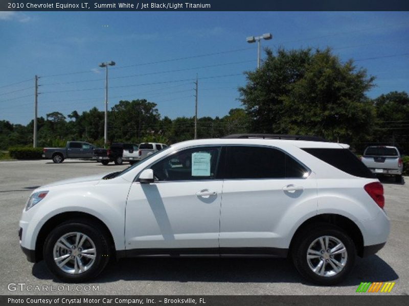 Summit White / Jet Black/Light Titanium 2010 Chevrolet Equinox LT
