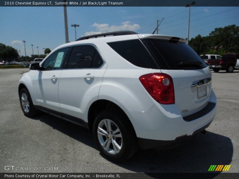 Summit White / Jet Black/Light Titanium 2010 Chevrolet Equinox LT