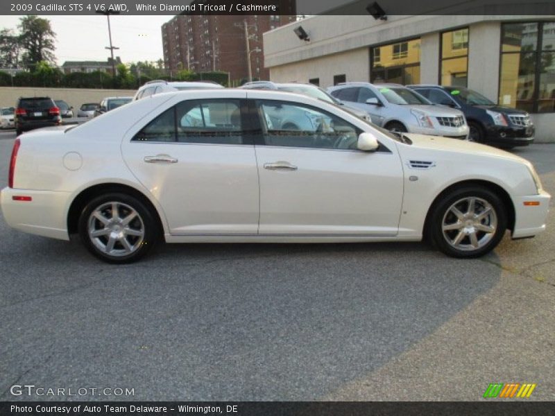 White Diamond Tricoat / Cashmere 2009 Cadillac STS 4 V6 AWD