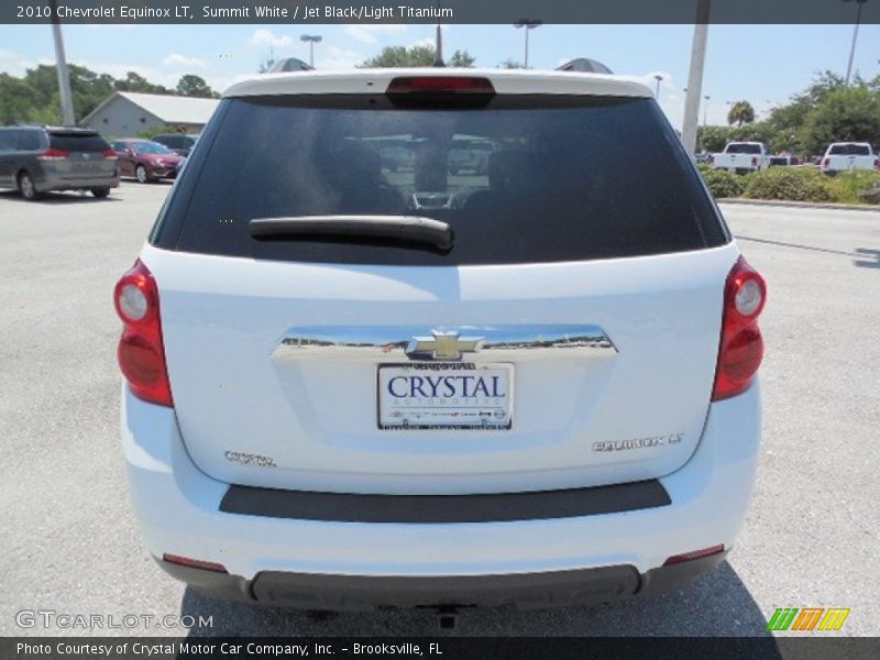Summit White / Jet Black/Light Titanium 2010 Chevrolet Equinox LT