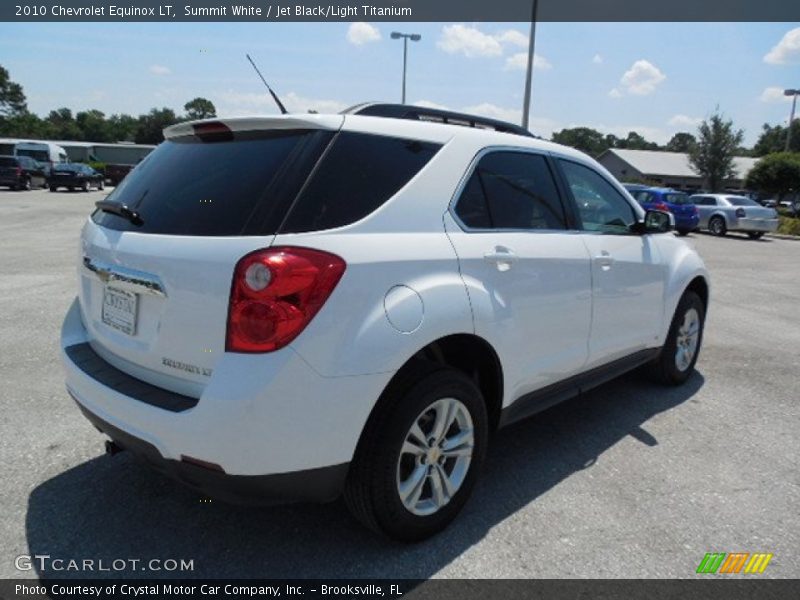 Summit White / Jet Black/Light Titanium 2010 Chevrolet Equinox LT