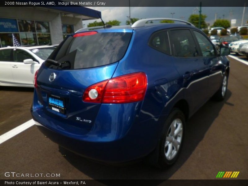 Indigo Blue Metallic / Gray 2008 Nissan Rogue SL AWD