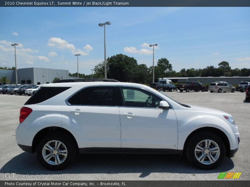 Summit White / Jet Black/Light Titanium 2010 Chevrolet Equinox LT
