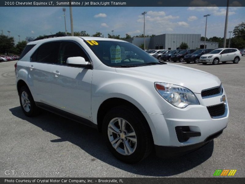 Summit White / Jet Black/Light Titanium 2010 Chevrolet Equinox LT