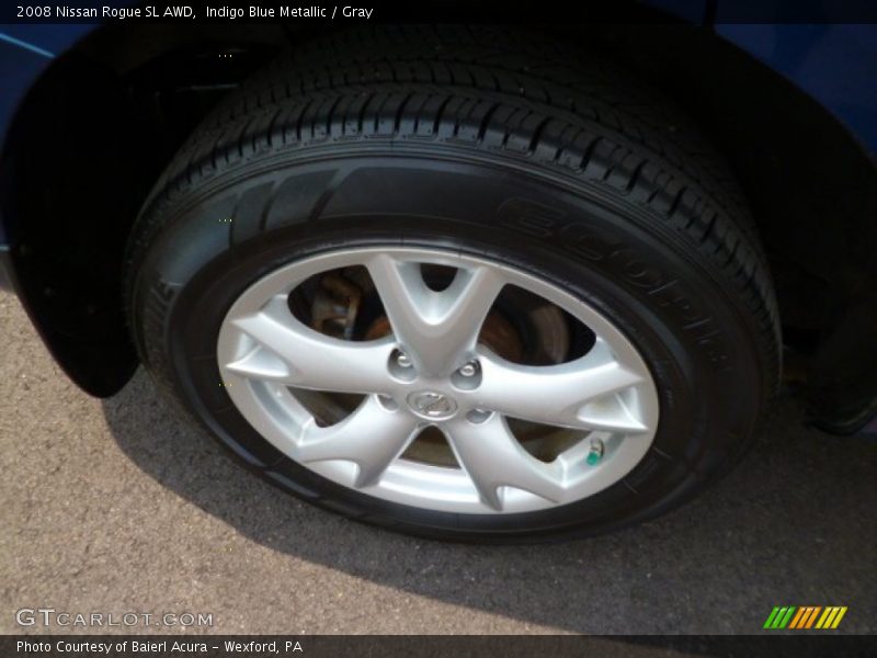 Indigo Blue Metallic / Gray 2008 Nissan Rogue SL AWD
