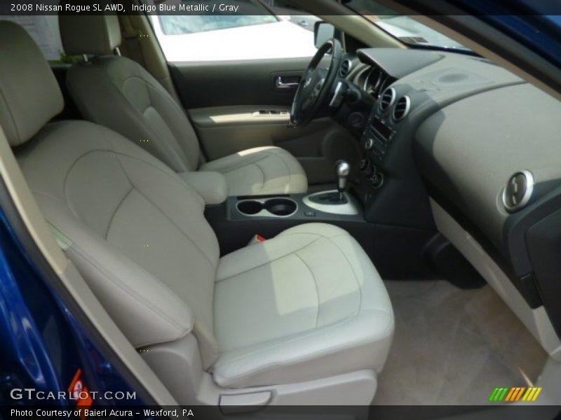 Indigo Blue Metallic / Gray 2008 Nissan Rogue SL AWD