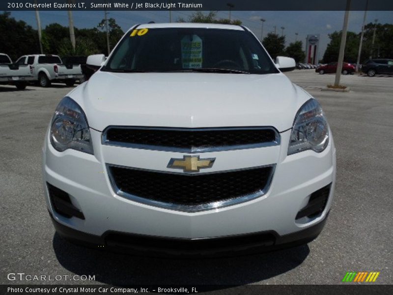 Summit White / Jet Black/Light Titanium 2010 Chevrolet Equinox LT