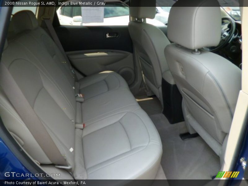Indigo Blue Metallic / Gray 2008 Nissan Rogue SL AWD