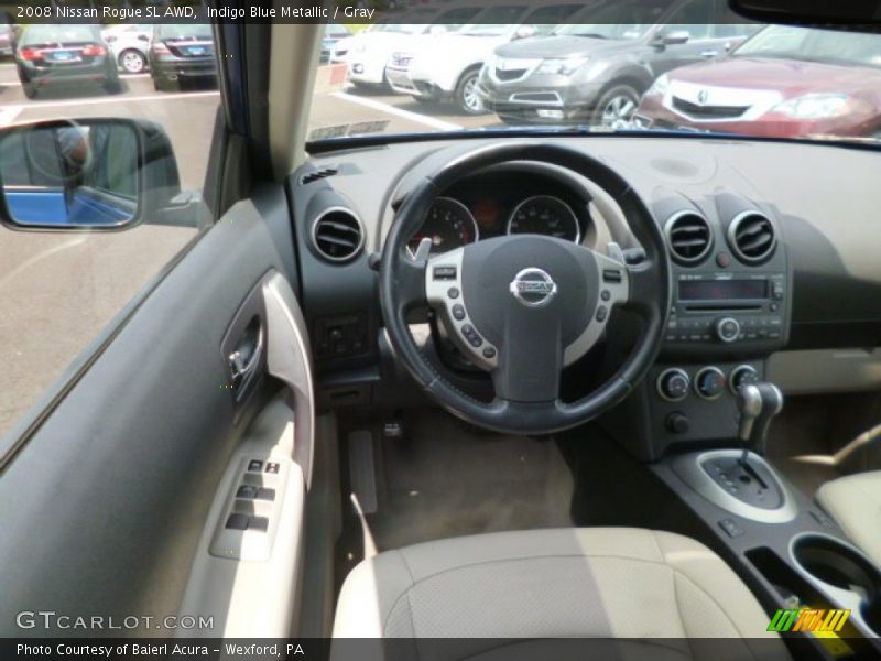 Indigo Blue Metallic / Gray 2008 Nissan Rogue SL AWD
