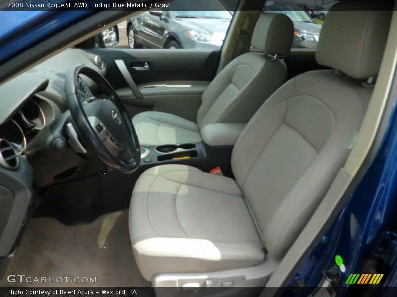 Indigo Blue Metallic / Gray 2008 Nissan Rogue SL AWD