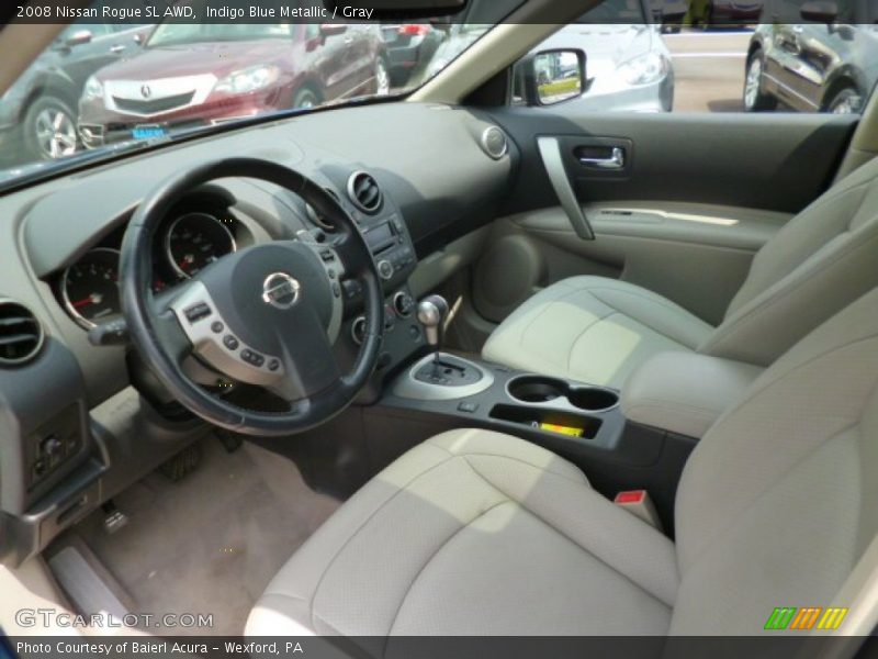 Indigo Blue Metallic / Gray 2008 Nissan Rogue SL AWD