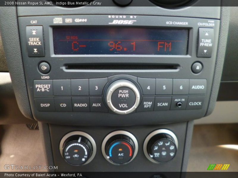 Indigo Blue Metallic / Gray 2008 Nissan Rogue SL AWD