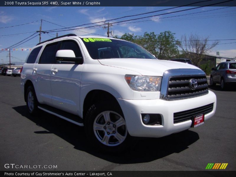 Super White / Graphite 2008 Toyota Sequoia SR5 4WD