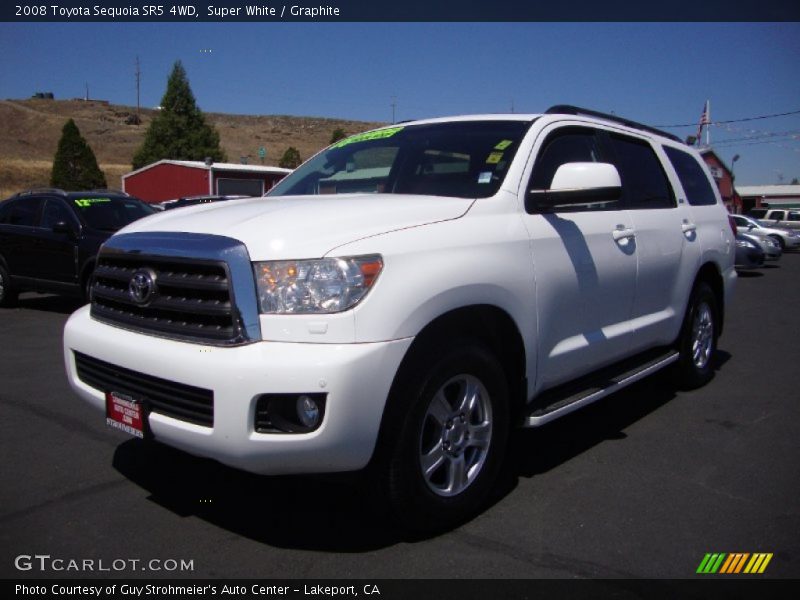 Super White / Graphite 2008 Toyota Sequoia SR5 4WD