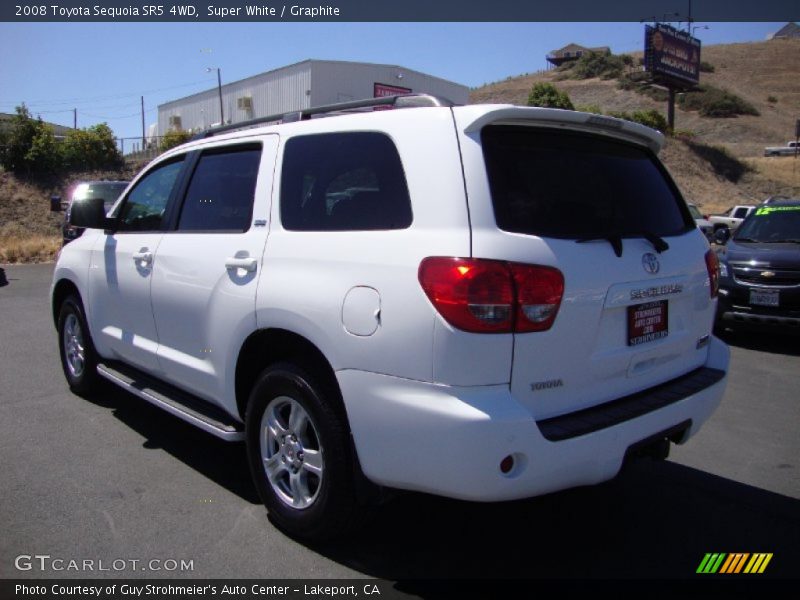 Super White / Graphite 2008 Toyota Sequoia SR5 4WD