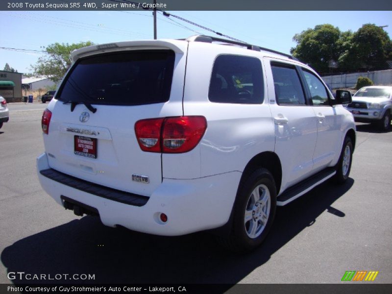 Super White / Graphite 2008 Toyota Sequoia SR5 4WD