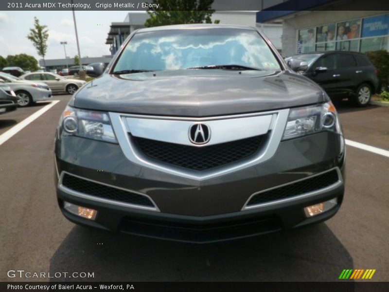 Grigio Metallic / Ebony 2011 Acura MDX Technology
