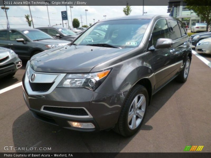 Grigio Metallic / Ebony 2011 Acura MDX Technology