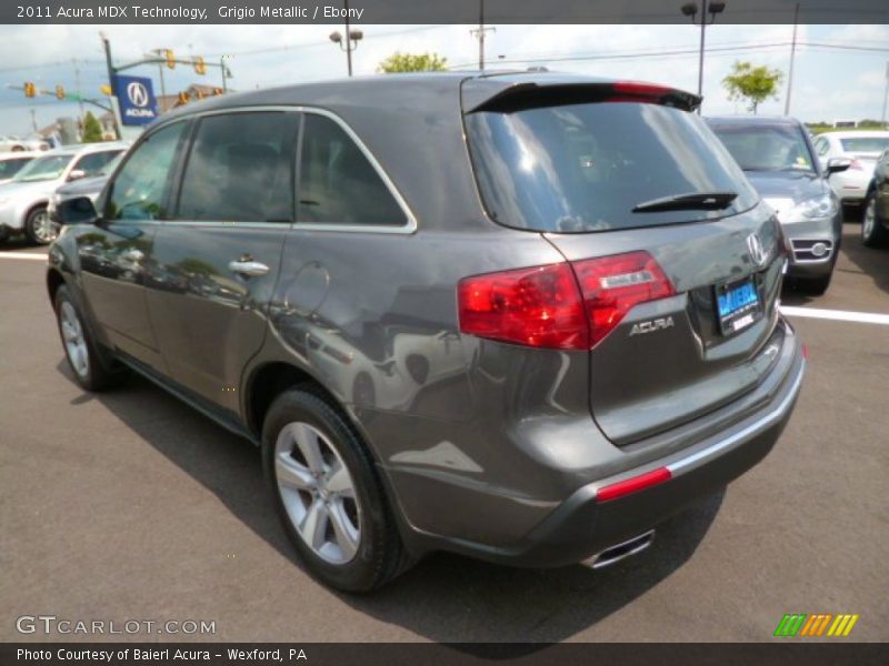 Grigio Metallic / Ebony 2011 Acura MDX Technology