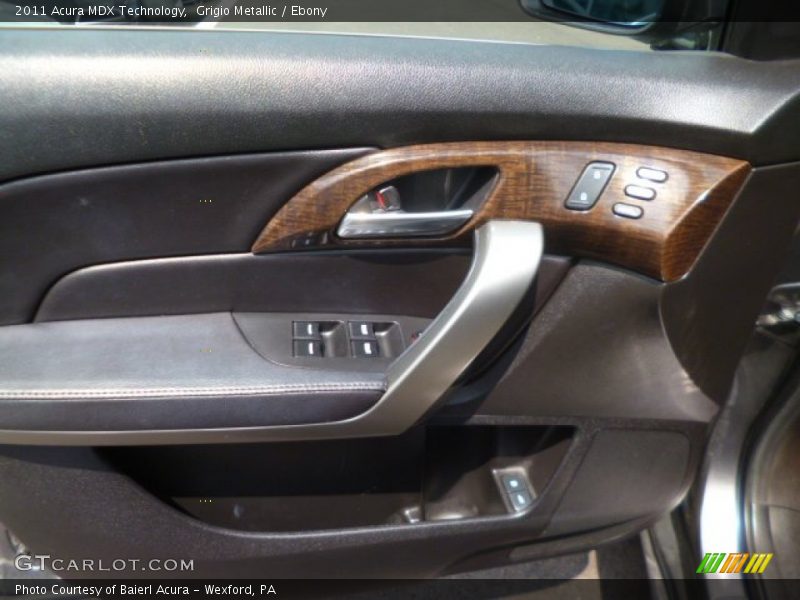 Grigio Metallic / Ebony 2011 Acura MDX Technology