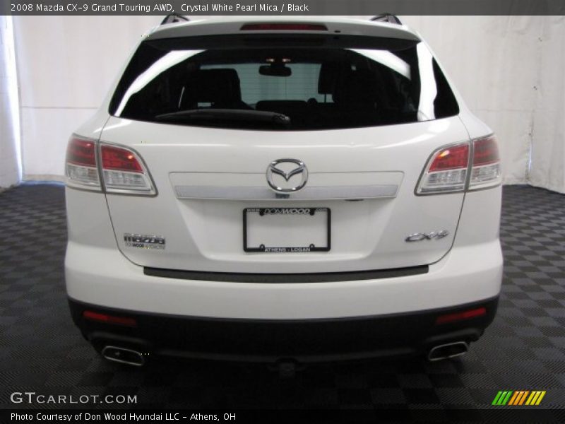 Crystal White Pearl Mica / Black 2008 Mazda CX-9 Grand Touring AWD