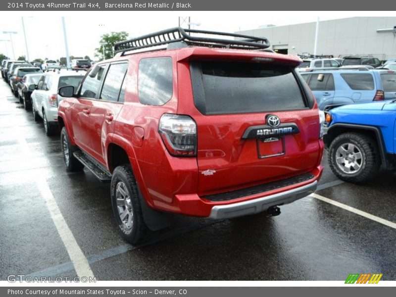 Barcelona Red Metallic / Black 2014 Toyota 4Runner Trail 4x4